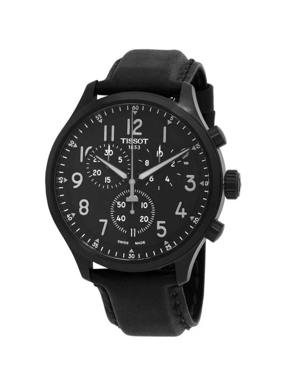 NWT Tissot Chrono XL Chronograph Quartz Black Dial Men's Watch